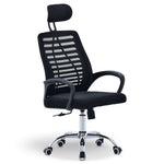 Valencia Adjustable Black Mesh Fixed Arms Ergonomic Office Chair - Bargainia.com - 5056536118851