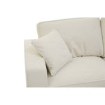 Valensole 2 Seat Cream Fabric Sofa - Bargainia.com - 