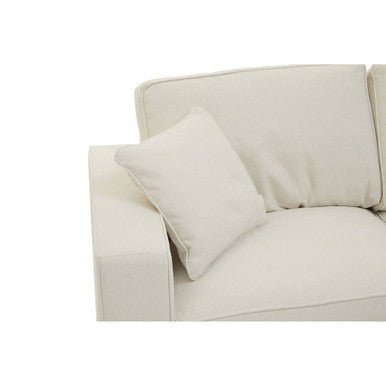 Valensole 2 Seat Cream Fabric Sofa - Bargainia.com - 