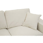 Valensole 2 Seat Cream Fabric Sofa - Bargainia.com - 