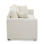 Valensole 2 Seat Cream Fabric Sofa - Bargainia.com - 