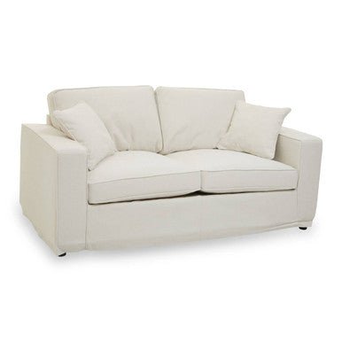 Valensole 2 Seat Cream Fabric Sofa - Bargainia.com - 
