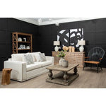 Valensole 3 Seat Cream Fabric Sofa - Bargainia.com - 