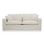 Valensole 3 Seat Cream Fabric Sofa - Bargainia.com - 