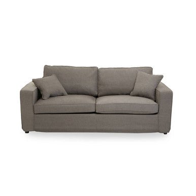 Valensole 3 Seat Grey Fabric Sofa - Bargainia.com - 