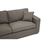 Valensole 3 Seat Grey Fabric Sofa - Bargainia.com - 
