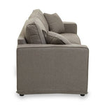 Valensole 3 Seat Grey Fabric Sofa - Bargainia.com - 