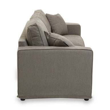 Valensole 3 Seat Grey Fabric Sofa - Bargainia.com - 