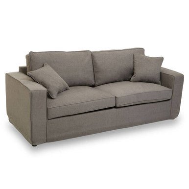Valensole 3 Seat Grey Fabric Sofa - Bargainia.com - 