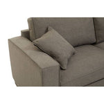 Valensole 3 Seat Grey Fabric Sofa - Bargainia.com - 