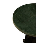 Vasco 3 Leg Bar Stool With Green Marble Top - Bargainia.com - 5018705448312