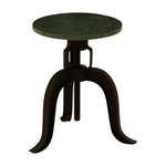 Vasco 3 Leg Bar Stool With Green Marble Top - Bargainia.com - 5018705448312