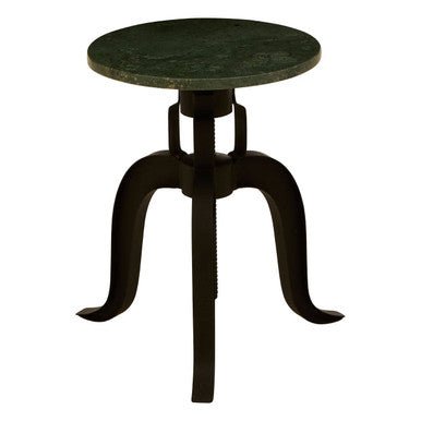 Vasco 3 Leg Bar Stool With Green Marble Top - Bargainia.com - 5018705448312