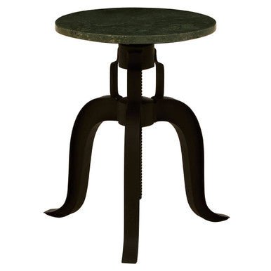 Vasco 3 Leg Bar Stool With Green Marble Top - Bargainia.com - 5018705448312