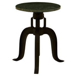 Vasco 3 Leg Bar Stool With Green Marble Top - Bargainia.com - 5018705448312