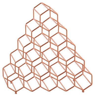 Vertex 15 Bottle Copper Finish Spice Rack - Bargainia.com - 5018705457369