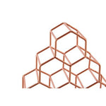 Vertex 15 Bottle Copper Finish Spice Rack - Bargainia.com - 5018705457369