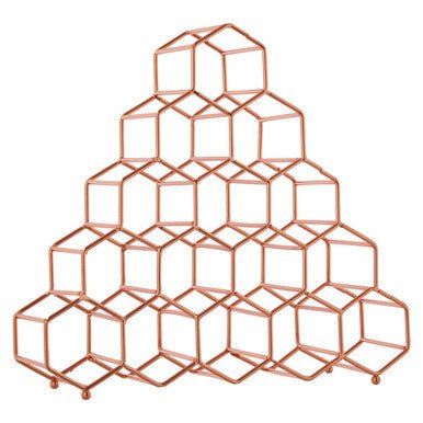 Vertex 15 Bottle Copper Finish Spice Rack - Bargainia.com - 5018705457369