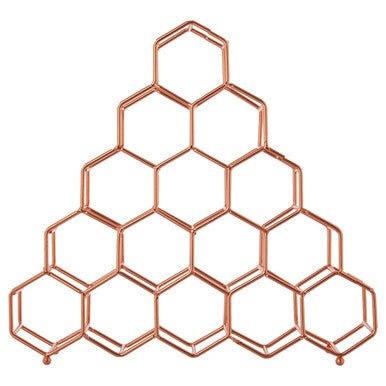 Vertex 15 Bottle Copper Finish Spice Rack - Bargainia.com - 5018705457369