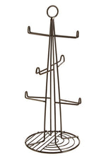 Vertex Black Nickel Finish 6 Cup Mug Tree - Bargainia.com - 5018705412023