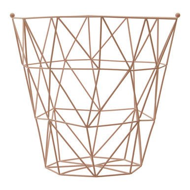 Vertex Pink Finish Storage Basket - Bargainia.com - 5018705465265