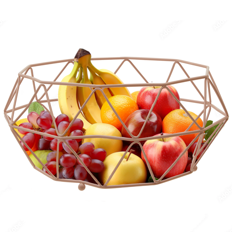 Vertex Pink Fruit Basket With Ball Feet - Bargainia.com - 5018705465180