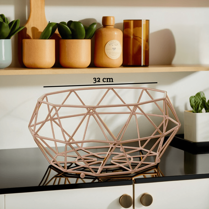 Vertex Pink Fruit Basket With Ball Feet - Bargainia.com - 5018705465180