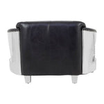 Victor 2 Seat Black Leather Sofa - Bargainia.com - 