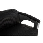 Victor 3 Seat Black Leather Sofa - Bargainia.com - 