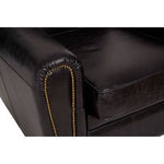 Victor Black Leather Classic Armchair - Bargainia.com - 5018705448909