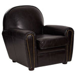 Victor Black Leather Classic Armchair - Bargainia.com - 5018705448909