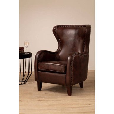 Victor Brown Leather Lounge Chair - Bargainia.com - 5018705448978