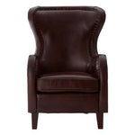 Victor Brown Leather Lounge Chair - Bargainia.com - 5018705448978