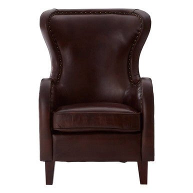 Victor Brown Leather Lounge Chair - Bargainia.com - 5018705448978