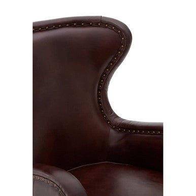 Victor Brown Leather Lounge Chair - Bargainia.com - 5018705448978