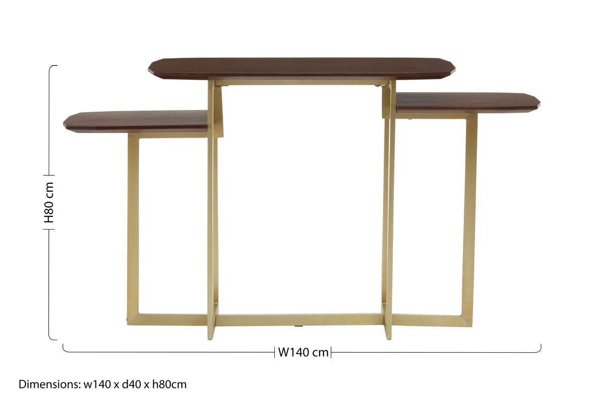 Villi 3 Tier Console Table - Bargainia.com - 5018705448664