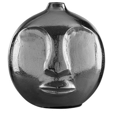 Viso Small Silver Face Round Vase - Bargainia.com - 5018705432748