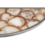 Vita Half Moon Console Table With White Agate Top - Bargainia.com - 5018705406732