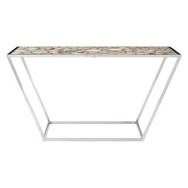 Vita White Agate Console Table - Bargainia.com - 5018705406749
