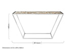 Vita White Agate Console Table - Bargainia.com - 5018705406749