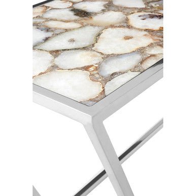 Vita White Agate Console Table - Bargainia.com - 5018705406749