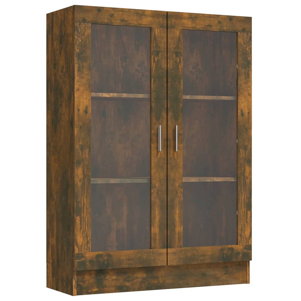 Vitrine Cabinet Smoked Oak 82.5x30.5x115 cm Engineered Wood - Bargainia.com - 8720286954935 - 815618