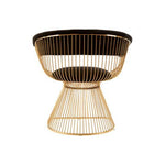 Vogue Black Velvet And Gold Finish Chair - Bargainia.com - 5018705405933