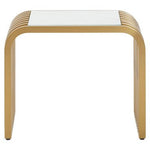 Vogue Matte Gold Slatted End Table - Bargainia.com - 5018705986647