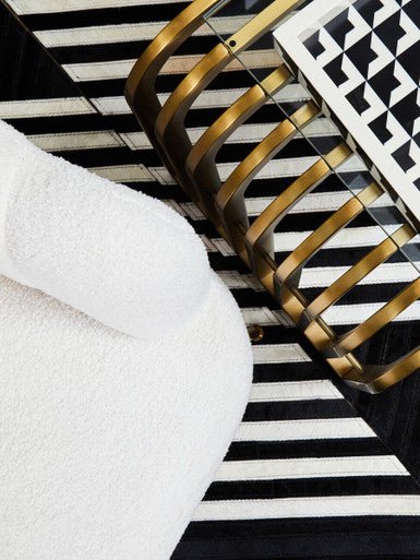 Vogue Matte Gold Slatted End Table - Bargainia.com - 5018705986647