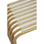 Vogue Matte Gold Slatted End Table - Bargainia.com - 5018705986647