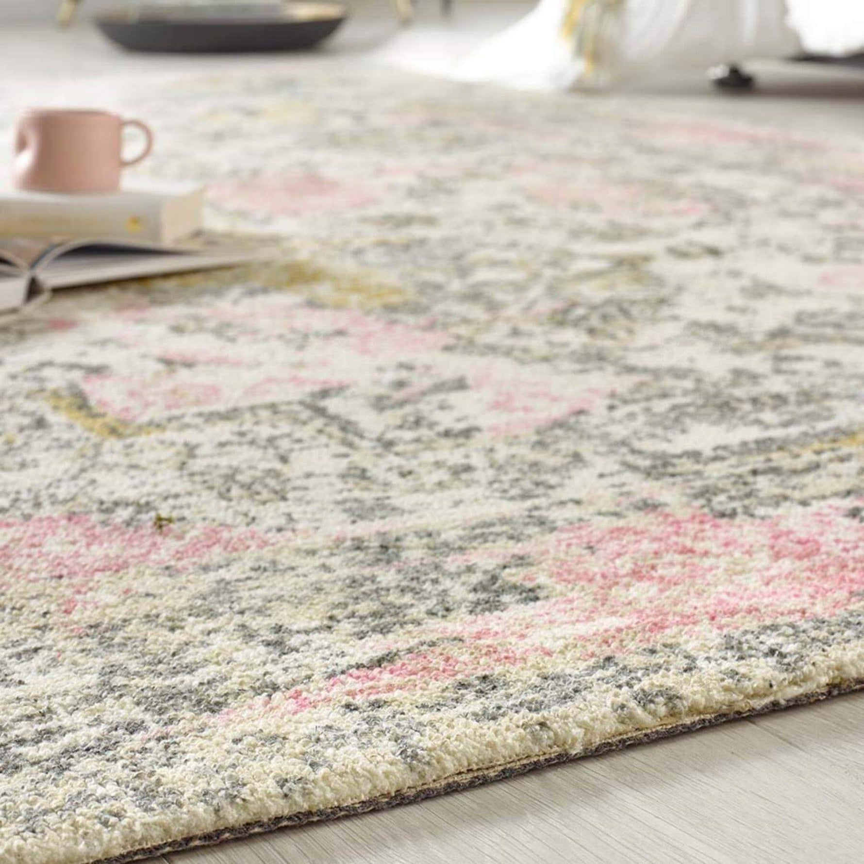 Vogue Vintage Pink Rug - Bargainia.com - 