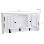 Wall Cabinet for Keys and Jewelery with Doors and Hooks - Bargainia.com - 