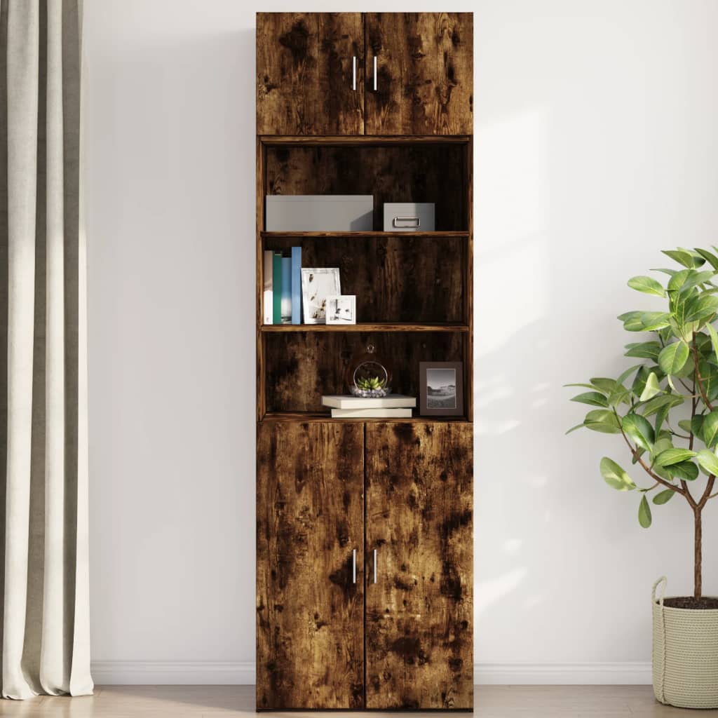 Wall Cabinet Smoked Oak 70x42.5x40 cm Engineered Wood - Bargainia.com - 8721102650239 - 846121
