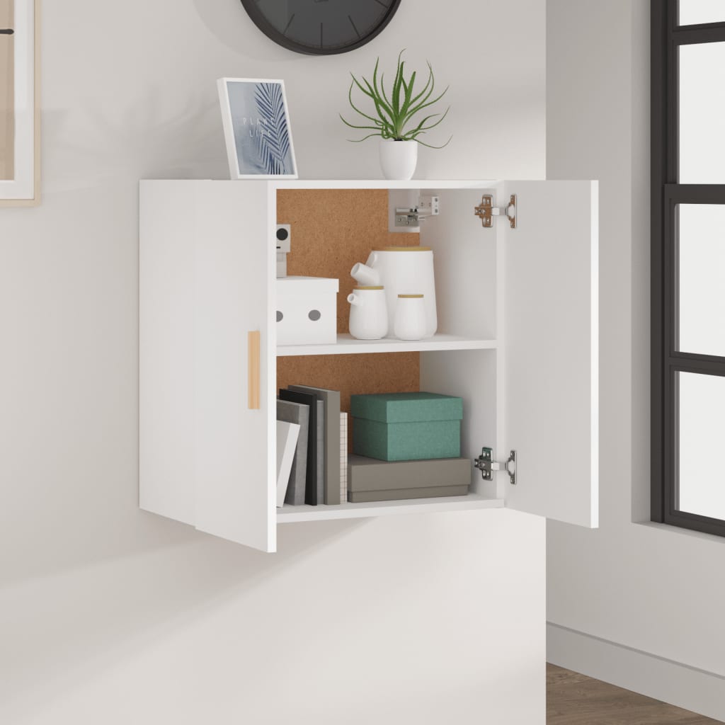 Wall Cabinet White 60x30x60 cm Engineered Wood - Bargainia.com - 
